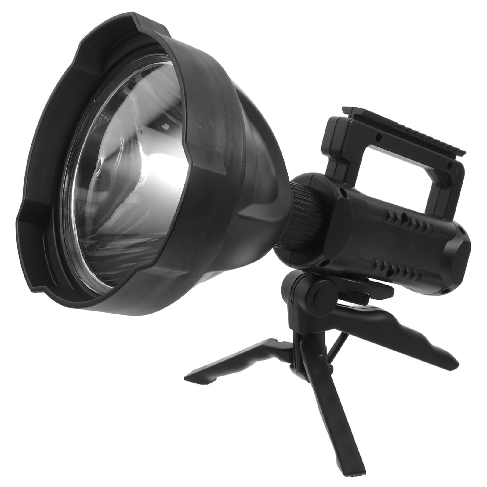 Torcia LED Ricaricabile Potente 8000mah, Nero, per Campeggio e Trekking | Luce Alta Intensità, Design Multifunzione, Plastica e Led, Uso Outdoor
