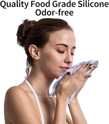 Miniatura 3 de COPOZZ Gorro de natación para adultos, de silicona, impermeable, cómodo, gorro de natación para cabello largo y corto