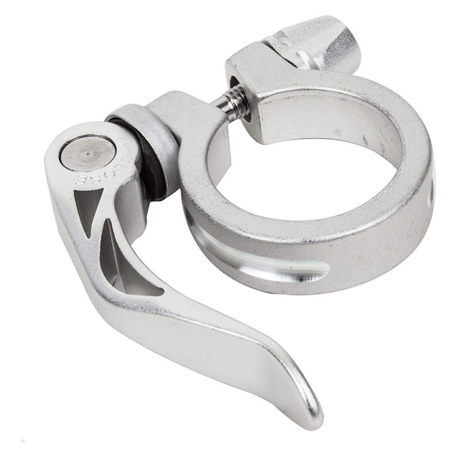 Sunlite Bicycle Quick Release Seat Clamp, 34.9mm, Silver