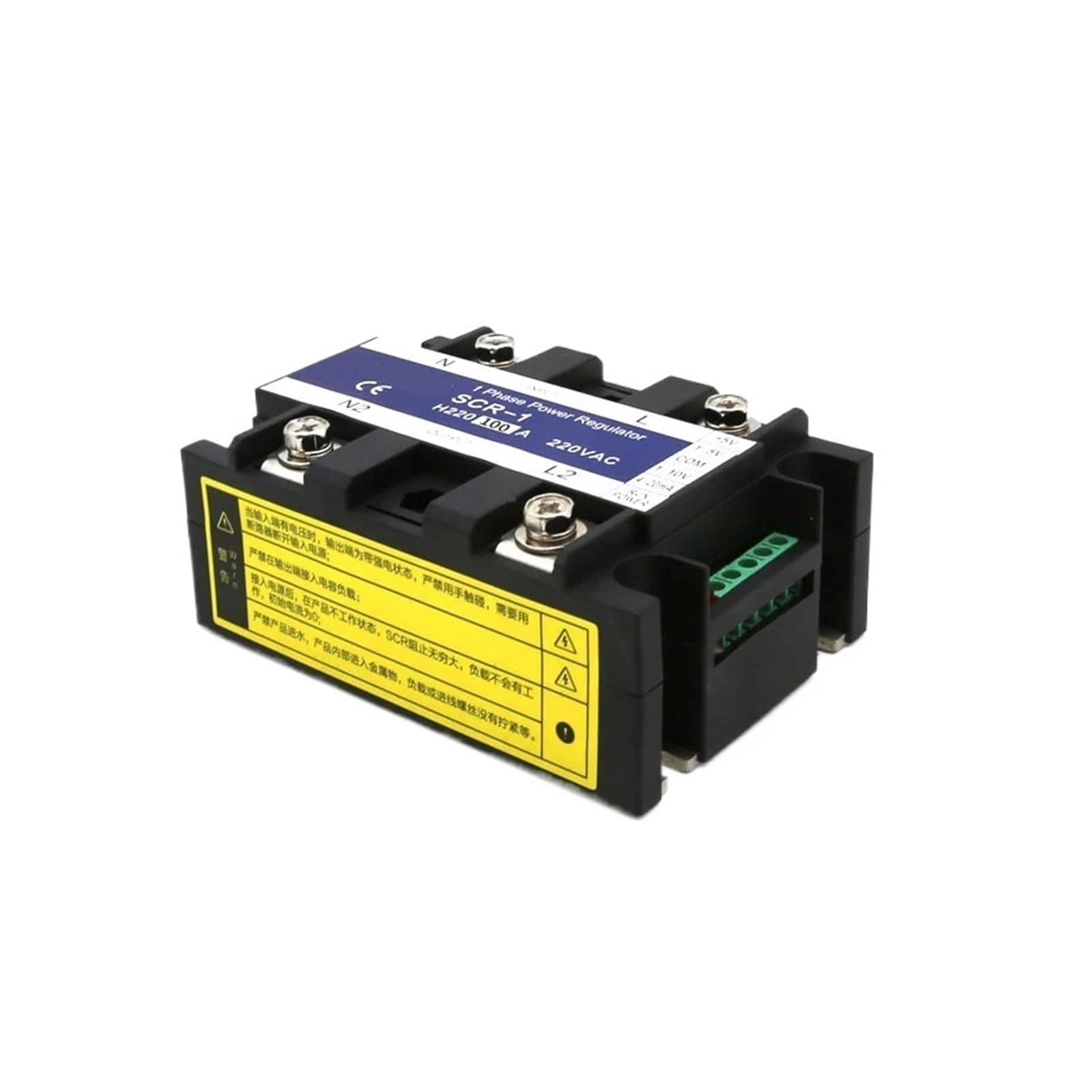 JJHQOKYNA SCR-100A 220VAC Single Phase Voltage Regulator Power Controller Module Supports 0-10V 4-20mA 1-5V