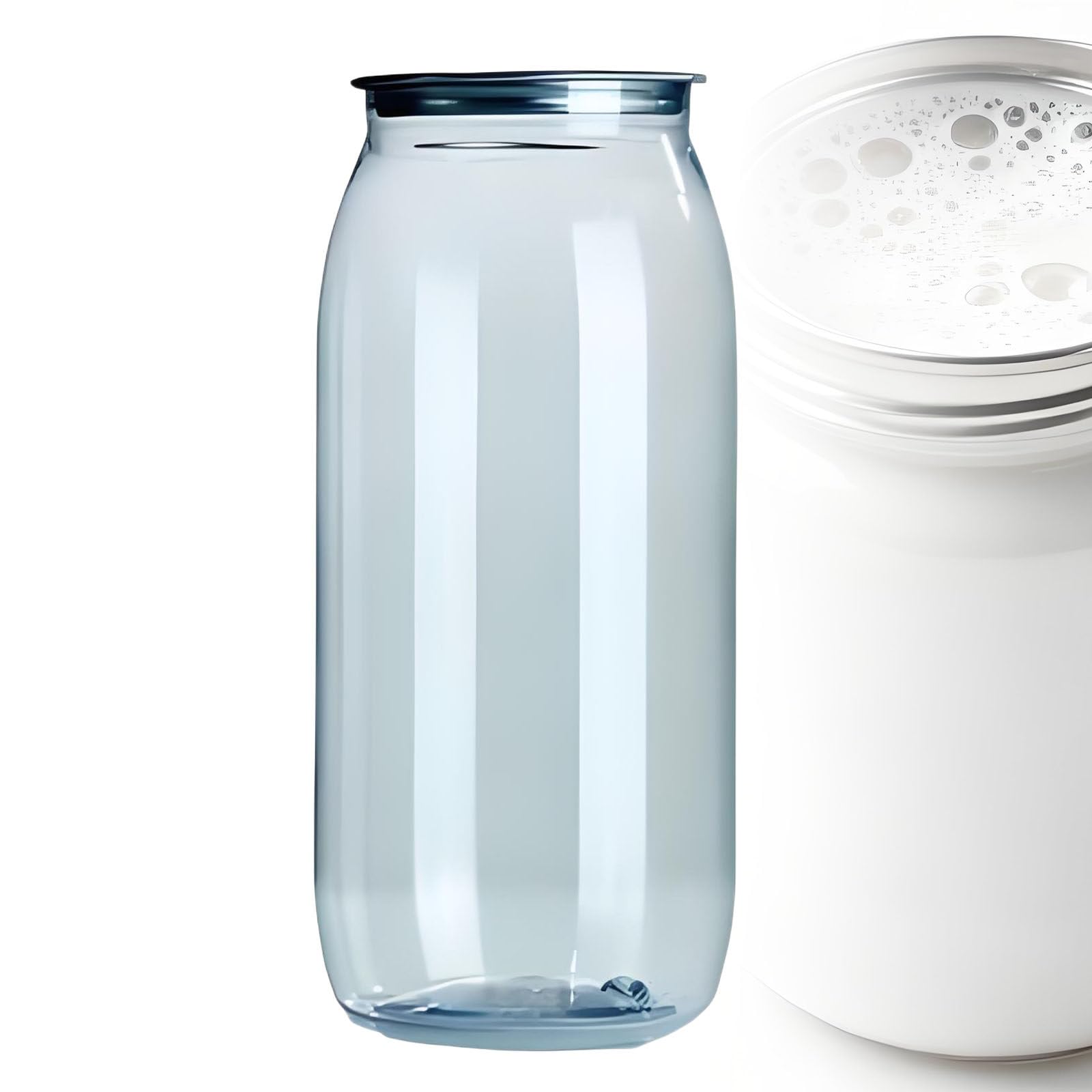 Przezroczysta, łAtwa Do Otwarcia Butelka Na Sok Z Aluminiową Pokrywką I Przezroczystym Kubkiem Pet, Odpowiednia Do SokóW, Bubble Tea I Innych NapojóW. 500ML