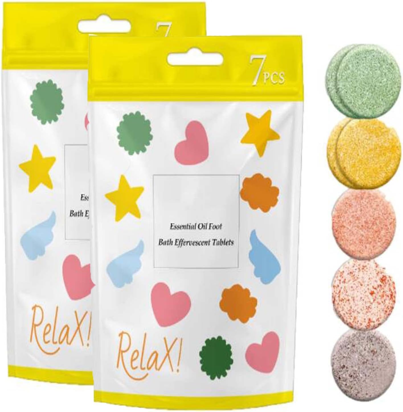 Essential Oil Foot Bath Effervescent Tablets, Foot Soak Foot Bath Bombs