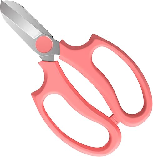 Miniatura 6 de Bolsa de mano de jardinería de 14 pulgadas y tijeras florales Housolution de acero premium, tijeras de podar de jardín de acero de primera calidad,