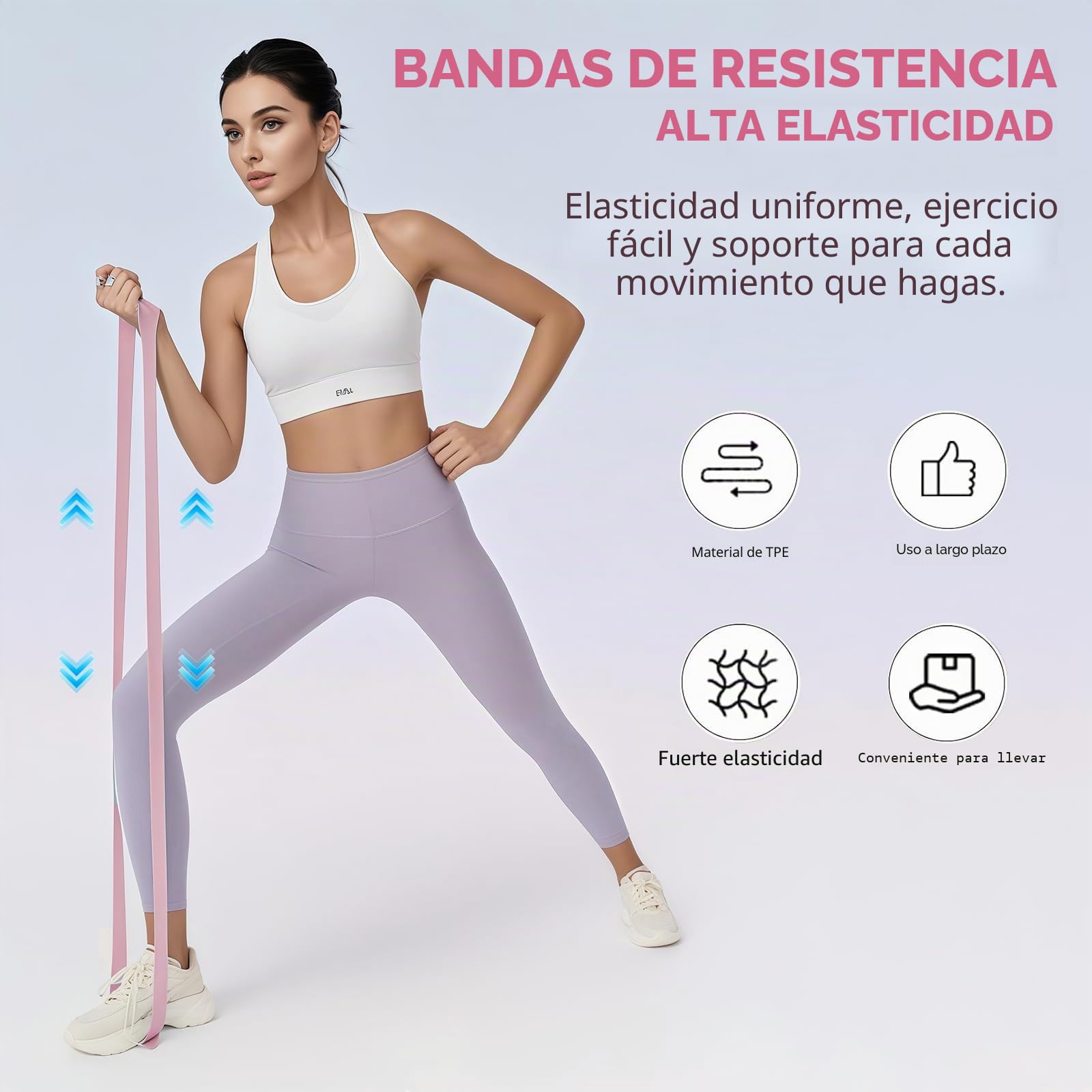 Genérico Kit Completo de Pilates para Casa - Incluye Aro Mágico, Bandas de Resistencia, Pelota Suave, Bandas de Bucle y Calcetines Antideslizantes - Equipo Fitness Portátil para Mujeres y Hombres
