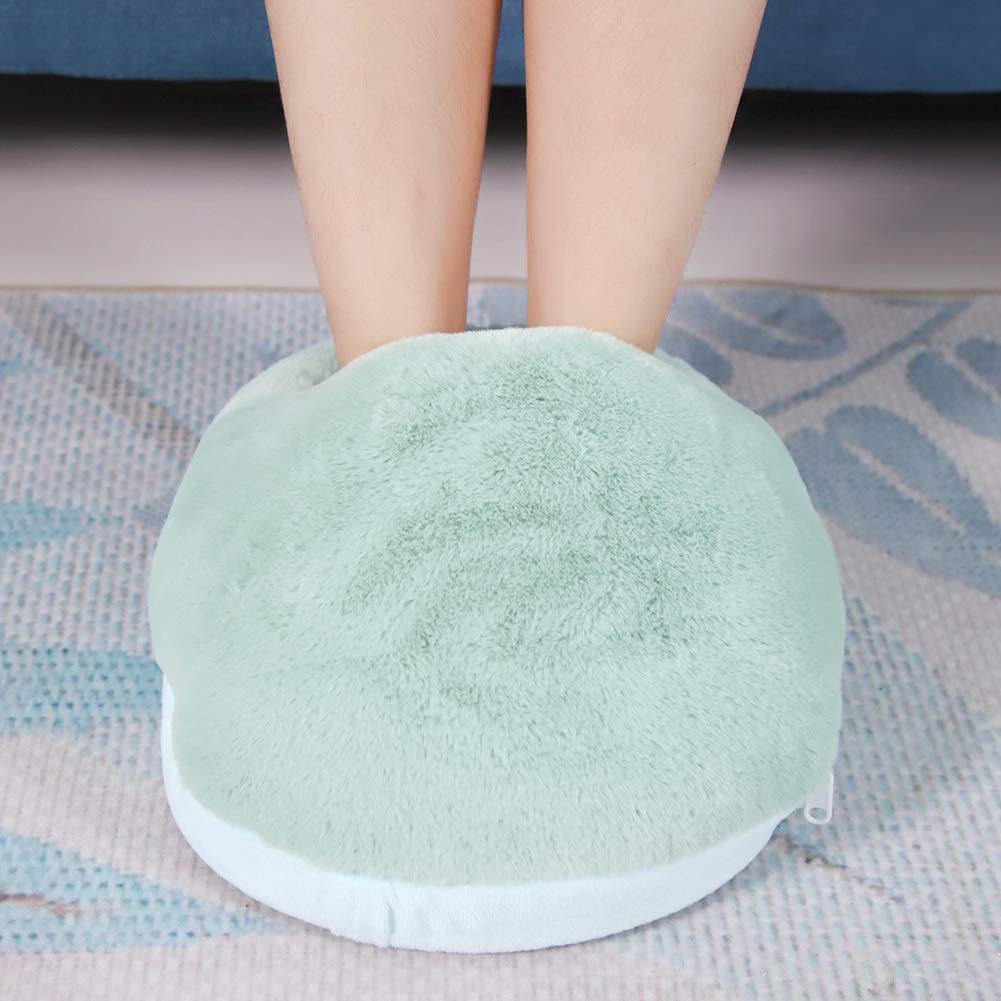 EBTOOLS Coussin Chauffant pour Pieds, Coussin Chauffant pour Bottes Chauffantes, Chauffe-Pieds en Peluche pour Hommes et Femmes, Garde Les Pieds au Chaud 38 × 28 × 12 Cm(Bleu Clair)