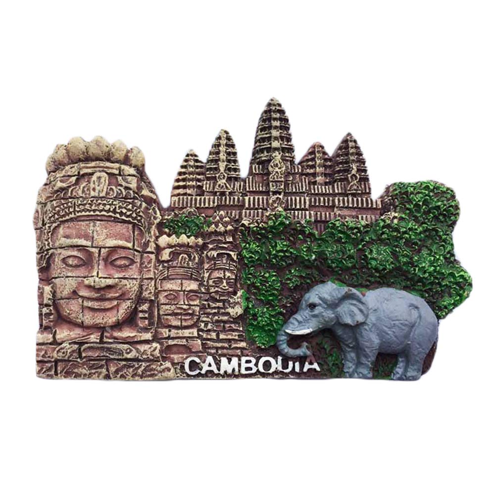 3D Angkor Wat Cambodia Souvenir fridge magnet,Home & kitchen decoration Cambodia refrigerator magnet