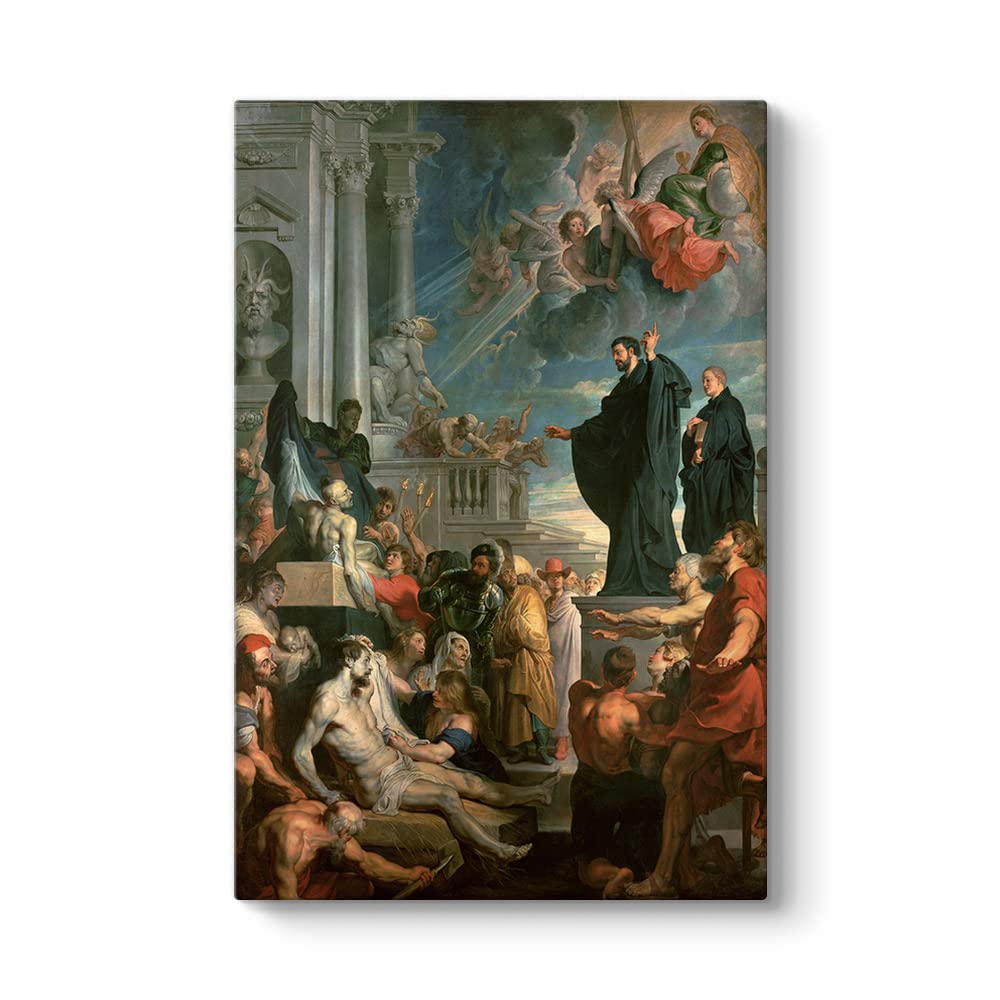 Peter Paul Rubens - Aziz Francis Xavier'in Mucizeleri Tablosu 100 x 140