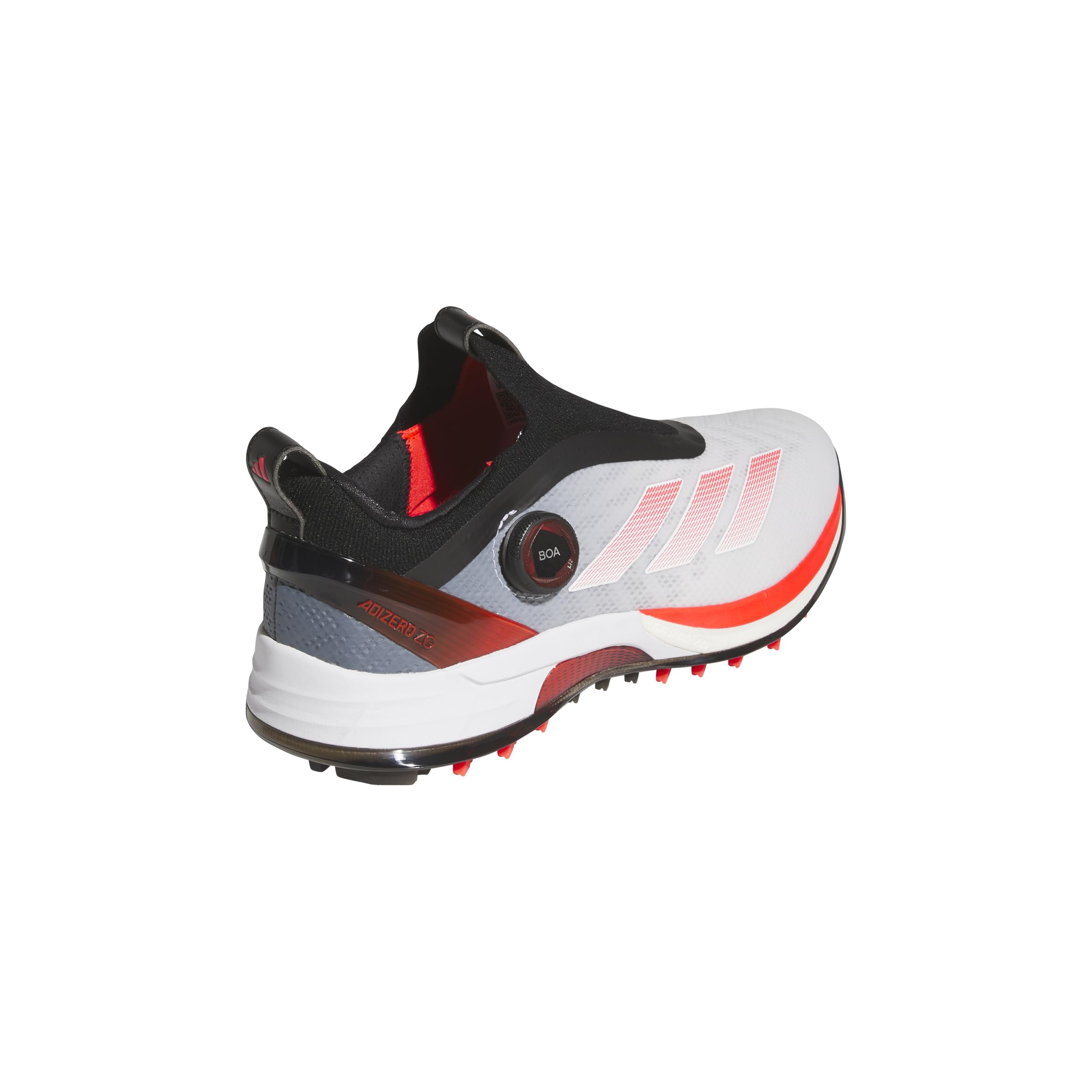 adidas Men's Adizero ZG BOA Spikeless Shoes, Footwear White/Lucid Red/Core Black, 10