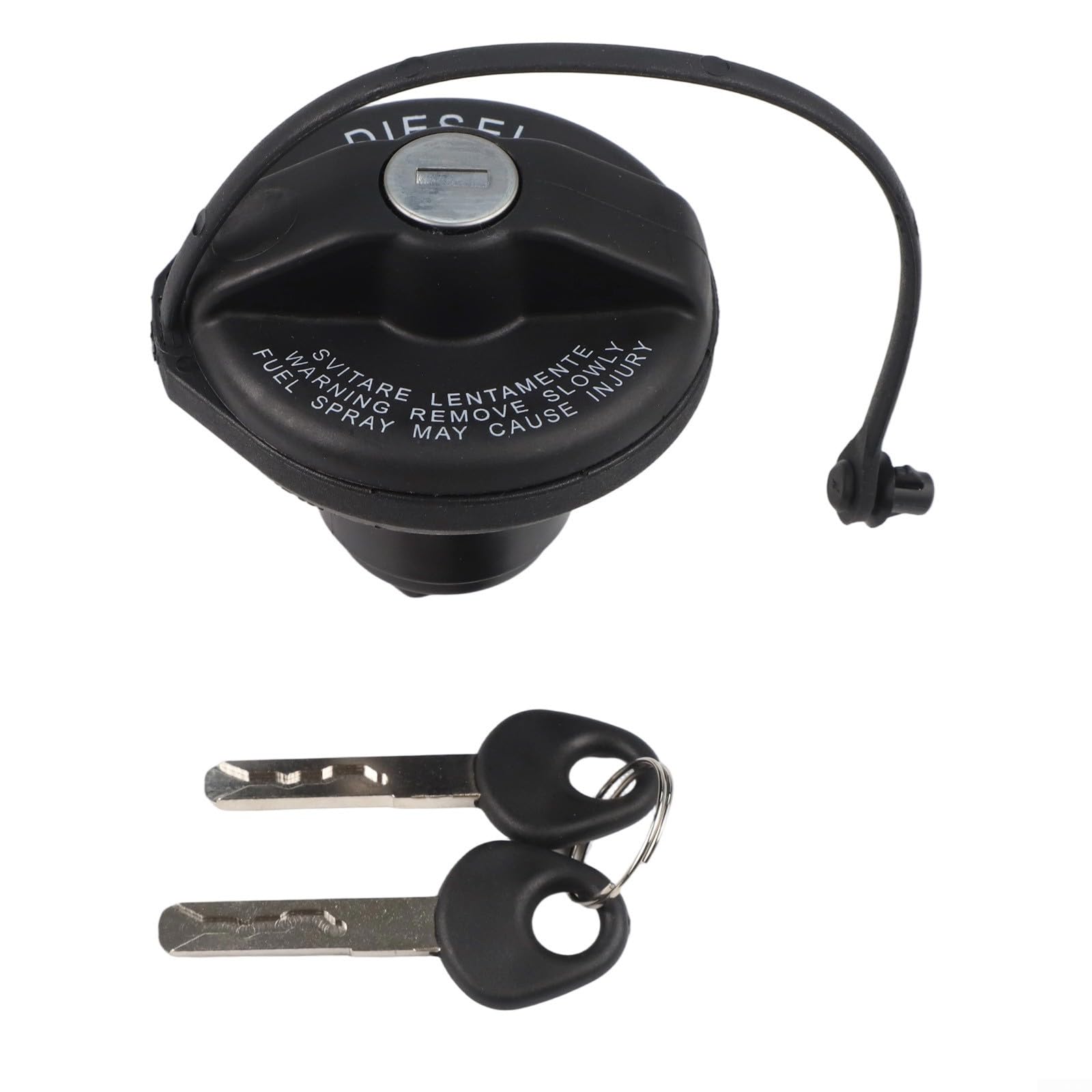 71802900 Bouchon de réservoir de carburant verrouillable avec 2 clés pour FIAT, pour DUCATO/pour BOXER/pour RELAY/pour BOXER à partir de 2006 et plus, numéro OEM 71802900, bouchon de réservoir de