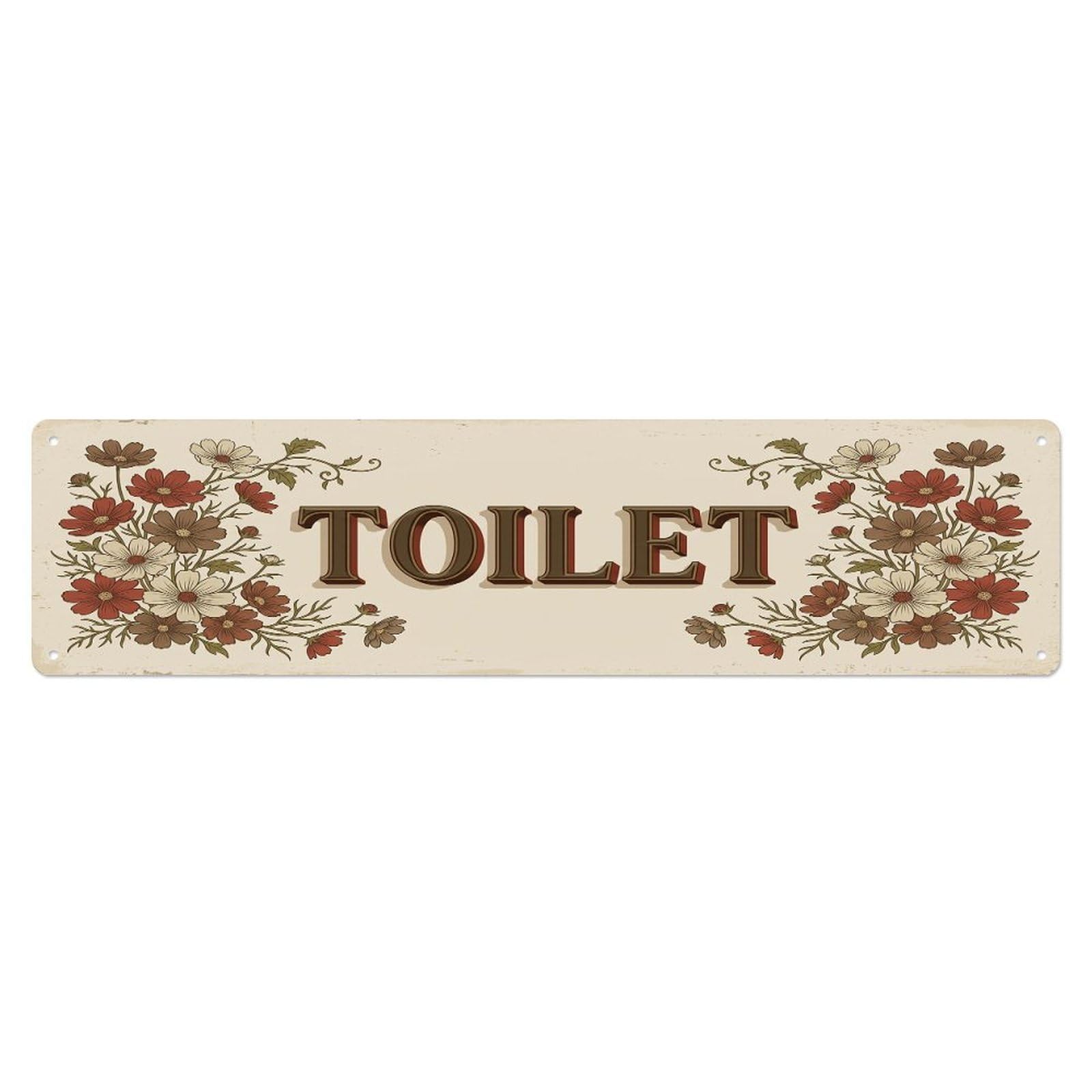 Cmhok Vintage Style Toilet Signage Cosmos Vintage Metal Tin Sign Wall Decor For Cafe, Club, Garden Metal Poster 4X16inch