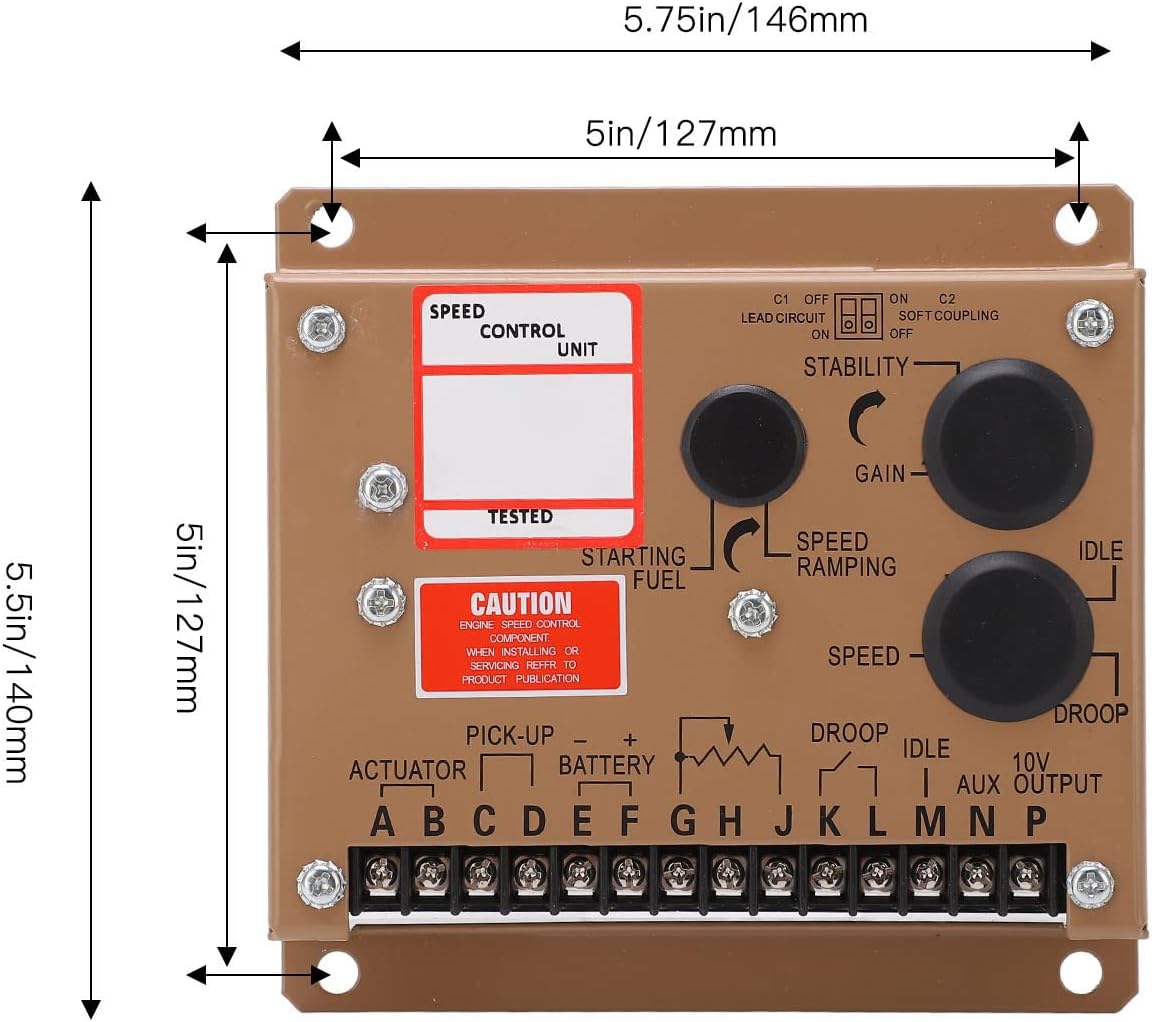Electronic Engine Speed Cntroller ESD5500E Electronic Engine Speed Controller Governor Generator Genset Parts Motor Speed Controllers