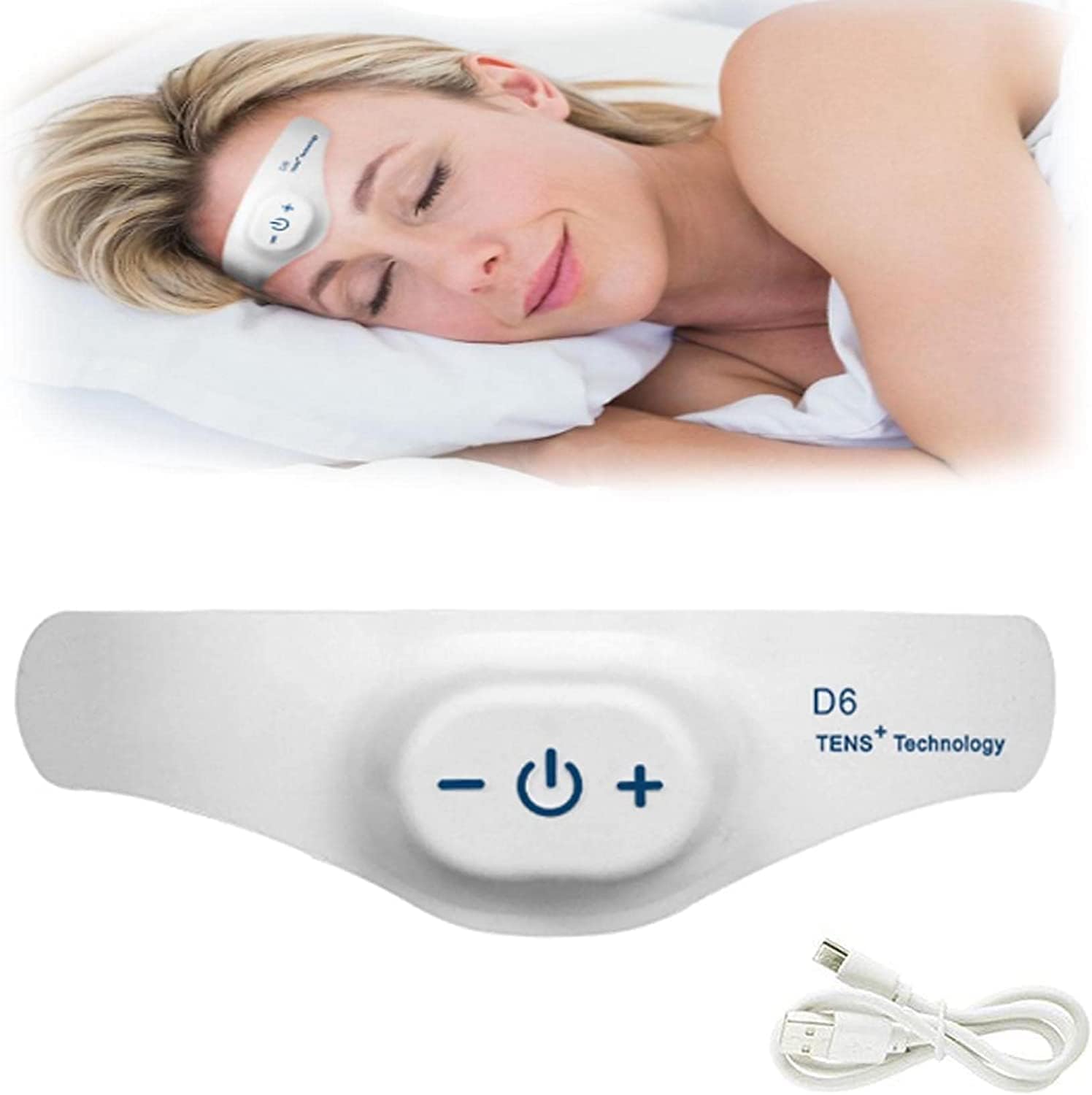 Dreamate TENS+ Headache Relief Massager, Electric Migraine Head Massager, Microcurrent Sleep Aid Device, Insomnia Instrument, Pressure Relief