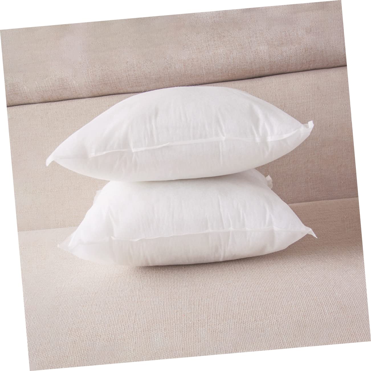 PRETYZOOM Lot de 2 Coussins de Garnissage Rectangulaires, Rembourrage en Coton PP, Doux et Confortable, pour Canapé et Chambre, Blanc