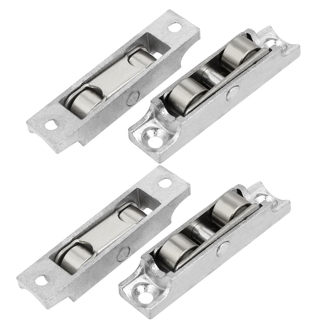 Aexit 68mmx15mmx15mm Zinc Alloy Double Roller Sliding Door Window Pulley Wheel 4pcs (3f3d97bf0253dd4ad9146835585ab392)