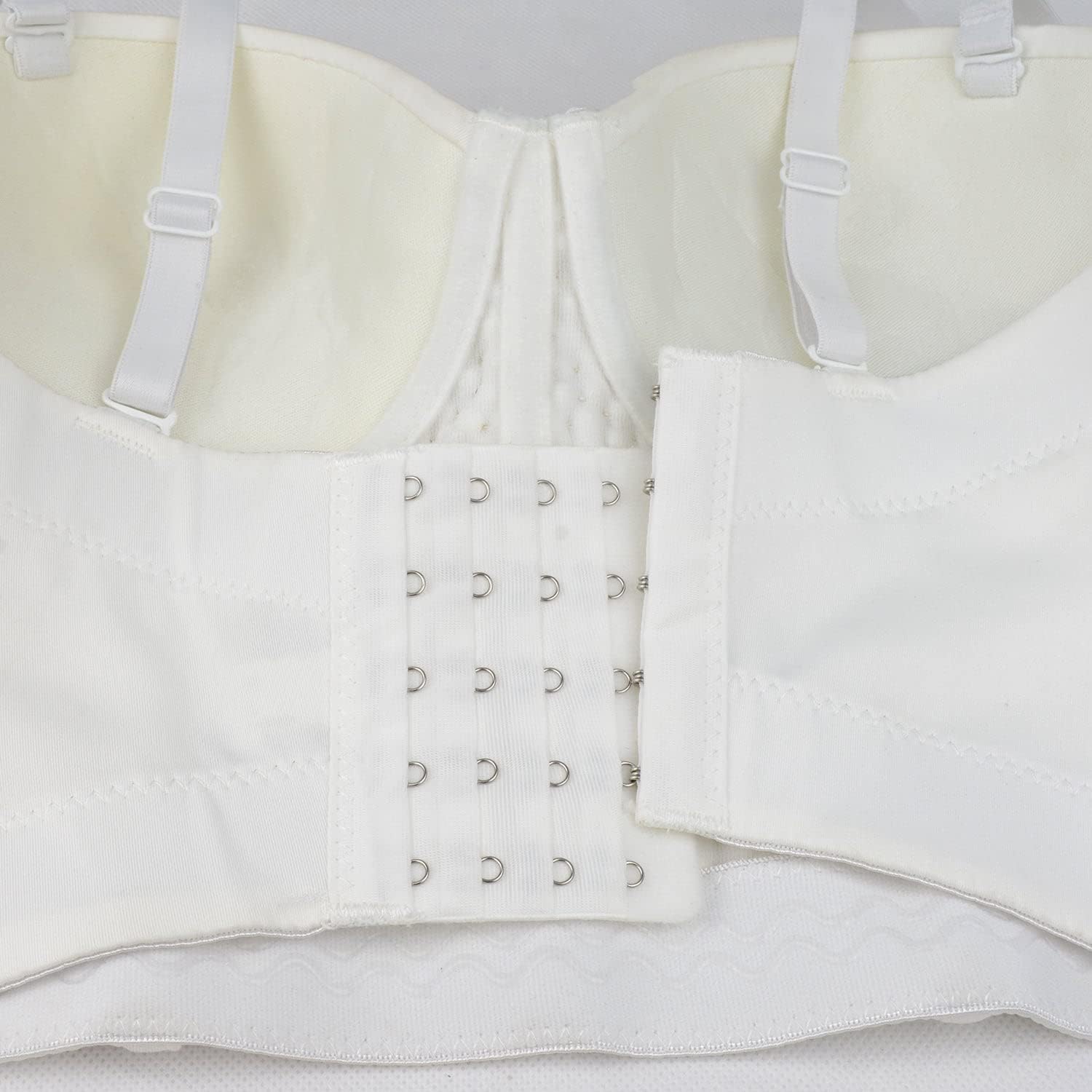 ELLACCI Sexy Sequin Bustier Crop Top Push up Club Party Corset Top White