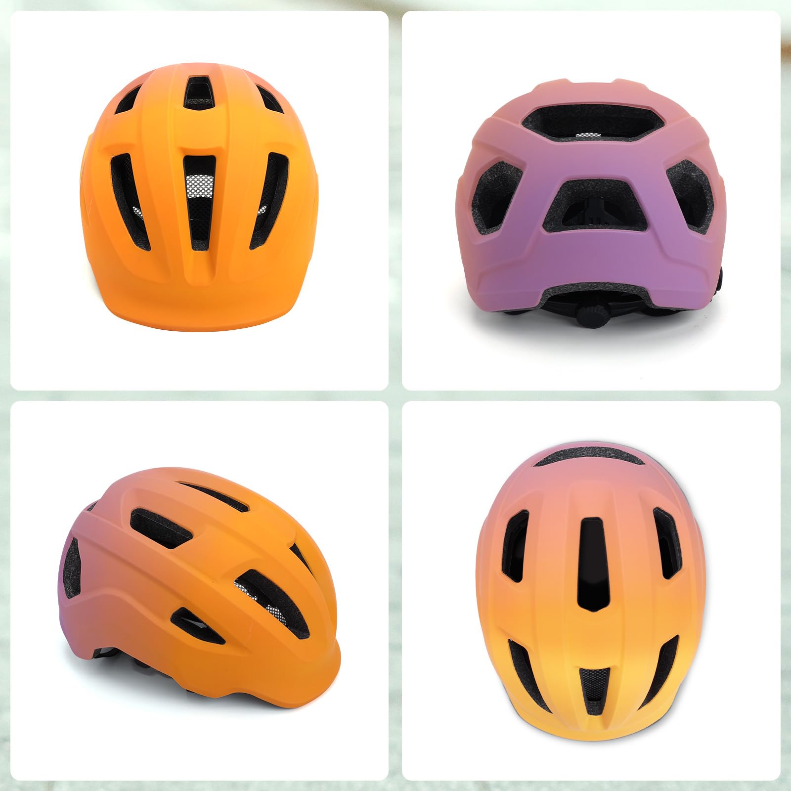 YOOXARMOR Kaski rowerowe dla dzieci, regulowany kask dla dziewczynek i chłopców w wieku 3-5-8 lat, lekki kask niemowlęcy/niemowlęcy do jazdy, deskorolki, BMX, roweru, skutera