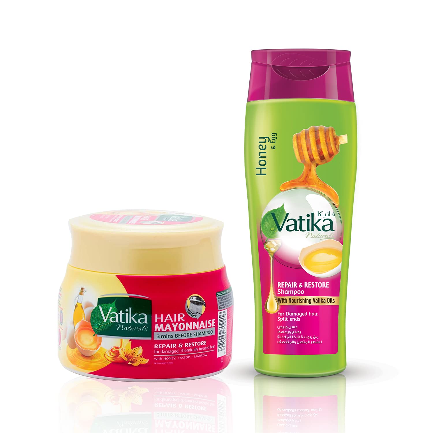 Dabur Vatika Hair Mayonnaise + Shampoo- Repair & Restore