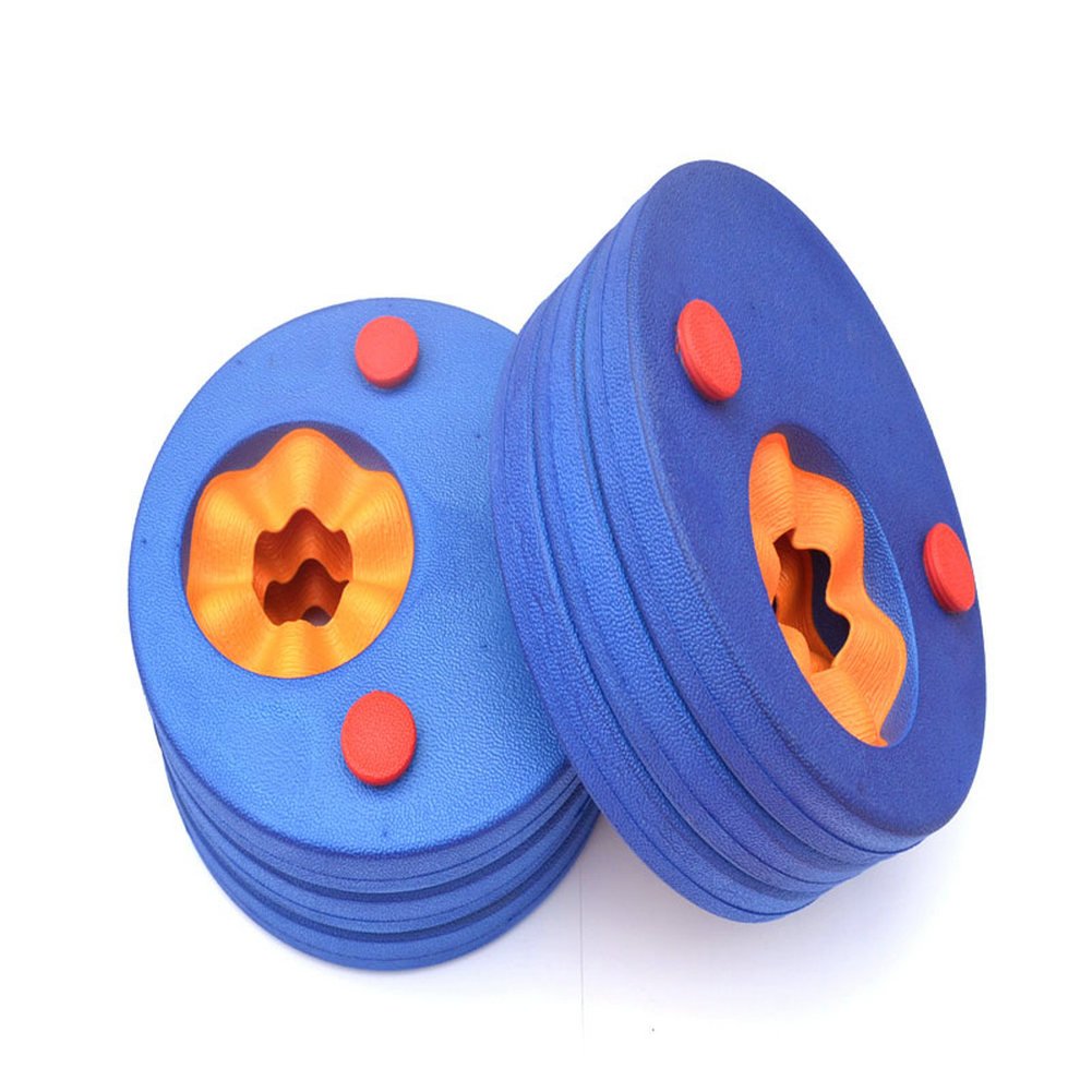 ZCOINS Kids Child Float Discs Learn to Swim Arm Bands, Blue Yellow Red 6pcs per Set