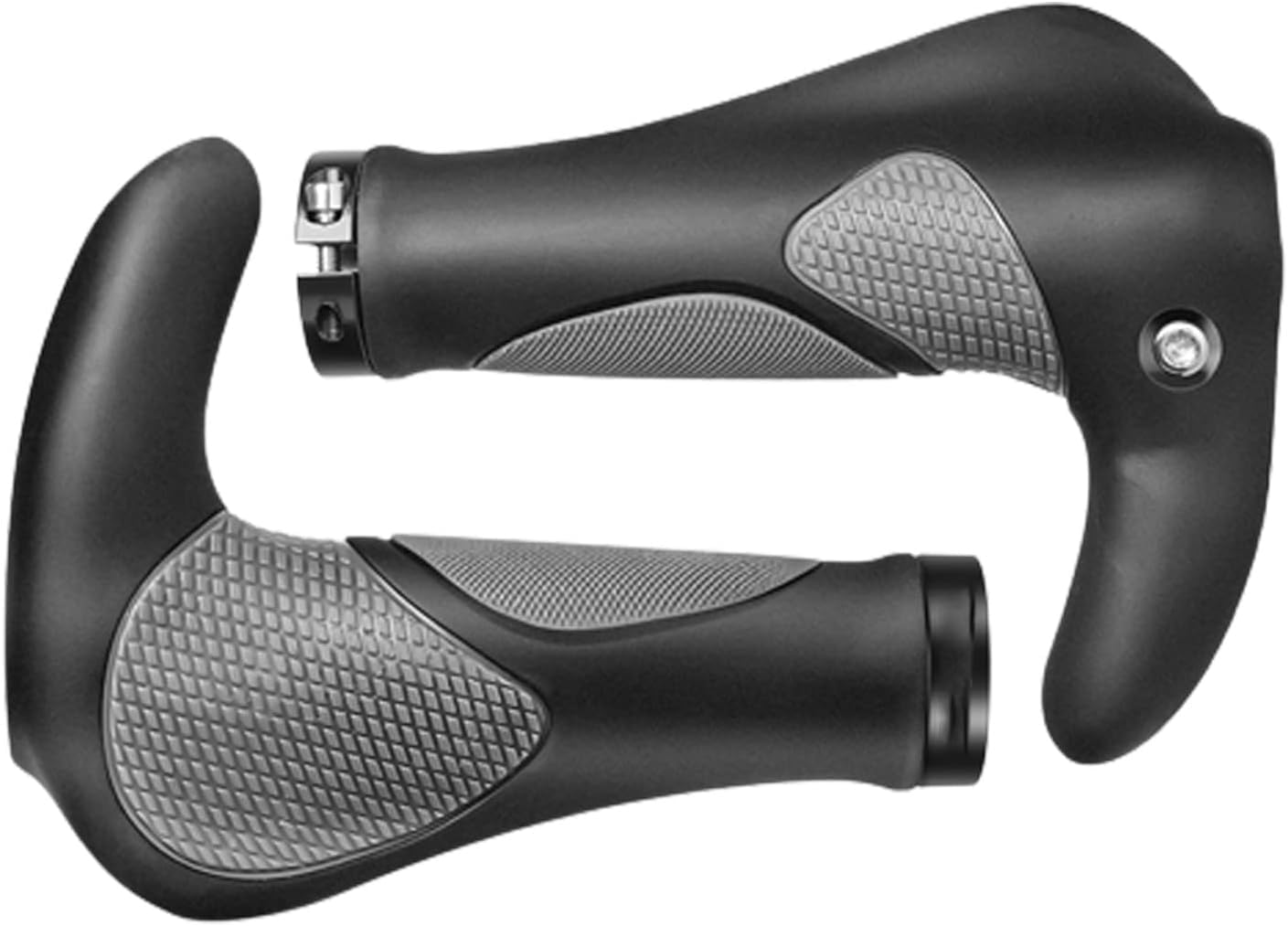MIFANI Mountainbike-Lenker Fahrradgriffe Fahrradlenkergriffe mit rutschfestem Sicherungsring for Radfahren Mountain Road Faltrad 22,2 mm Durchmesser