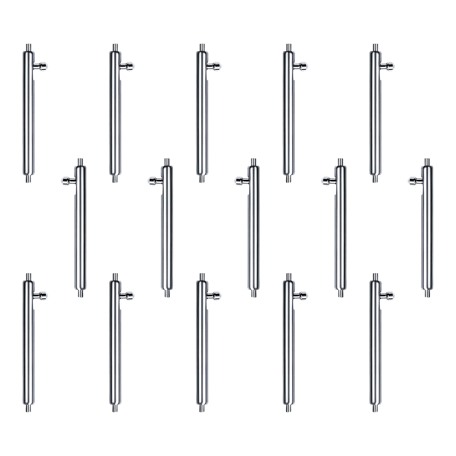Tsophreniq 15Pcs Watch Strap Watchband Tubes Pins Repairing Tool Replacement Accessories Watchband Tubes Pins Strap Stainless Steel Spring Rod