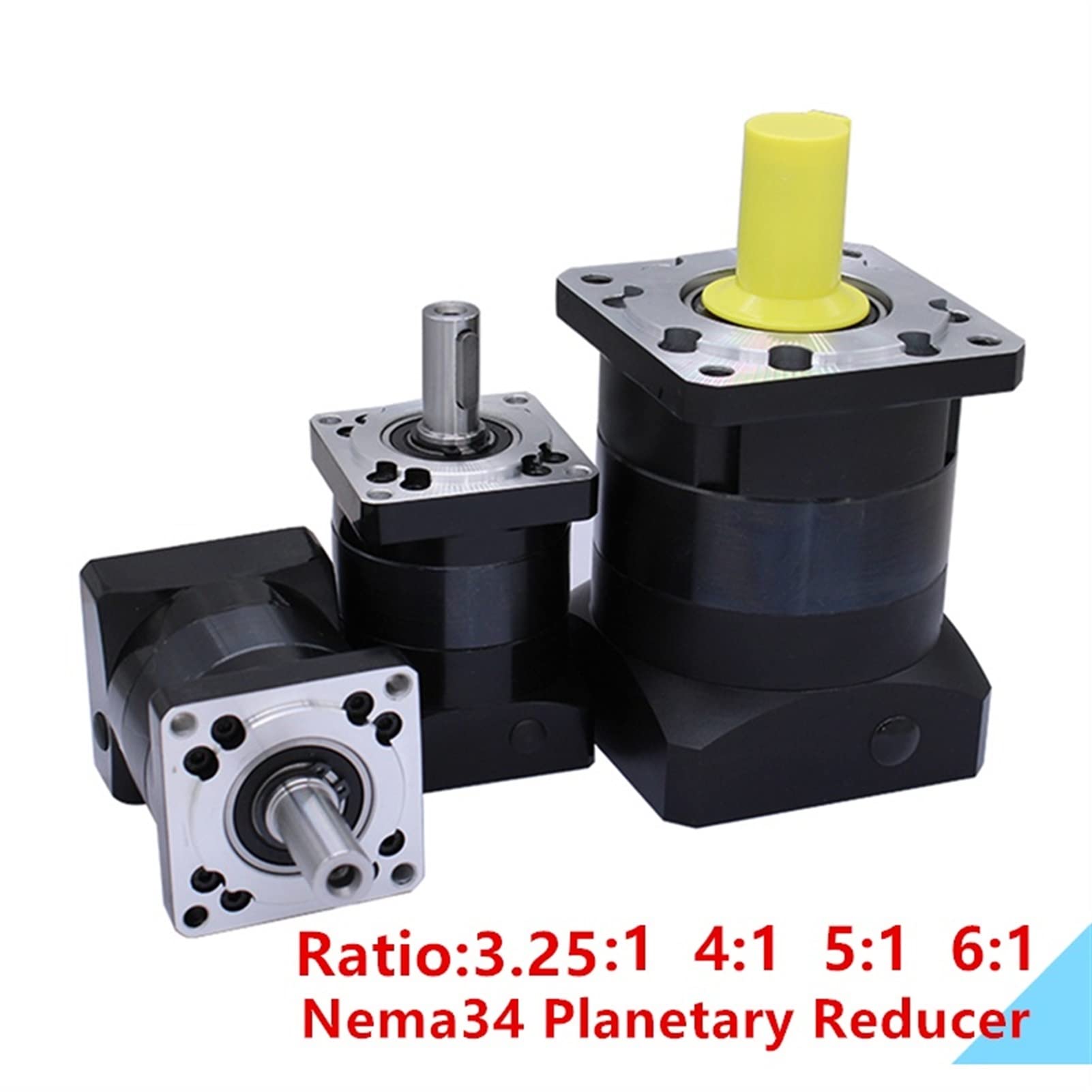 Motor paso a paso, NEMA 34 Relación de la caja de cambios planetaria 3.25: 1 4: 1 5: 1 6: 1 Caja de engranajes de velocidad NEMA34 Stepper Reducer Motor Caja de engranajes(25 to 1)