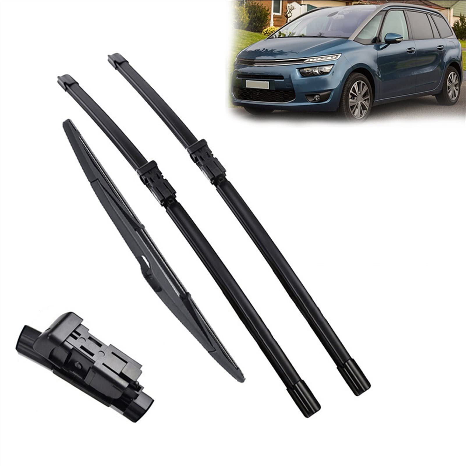 per Citroen C4 Grand per Picasso 2 2013-2019 Tergicristallo Anteriore E Posteriore Spazzole Tergicristallo Set Parabrezza Parabrezza Finestra 30 "+ 30" + 12 "