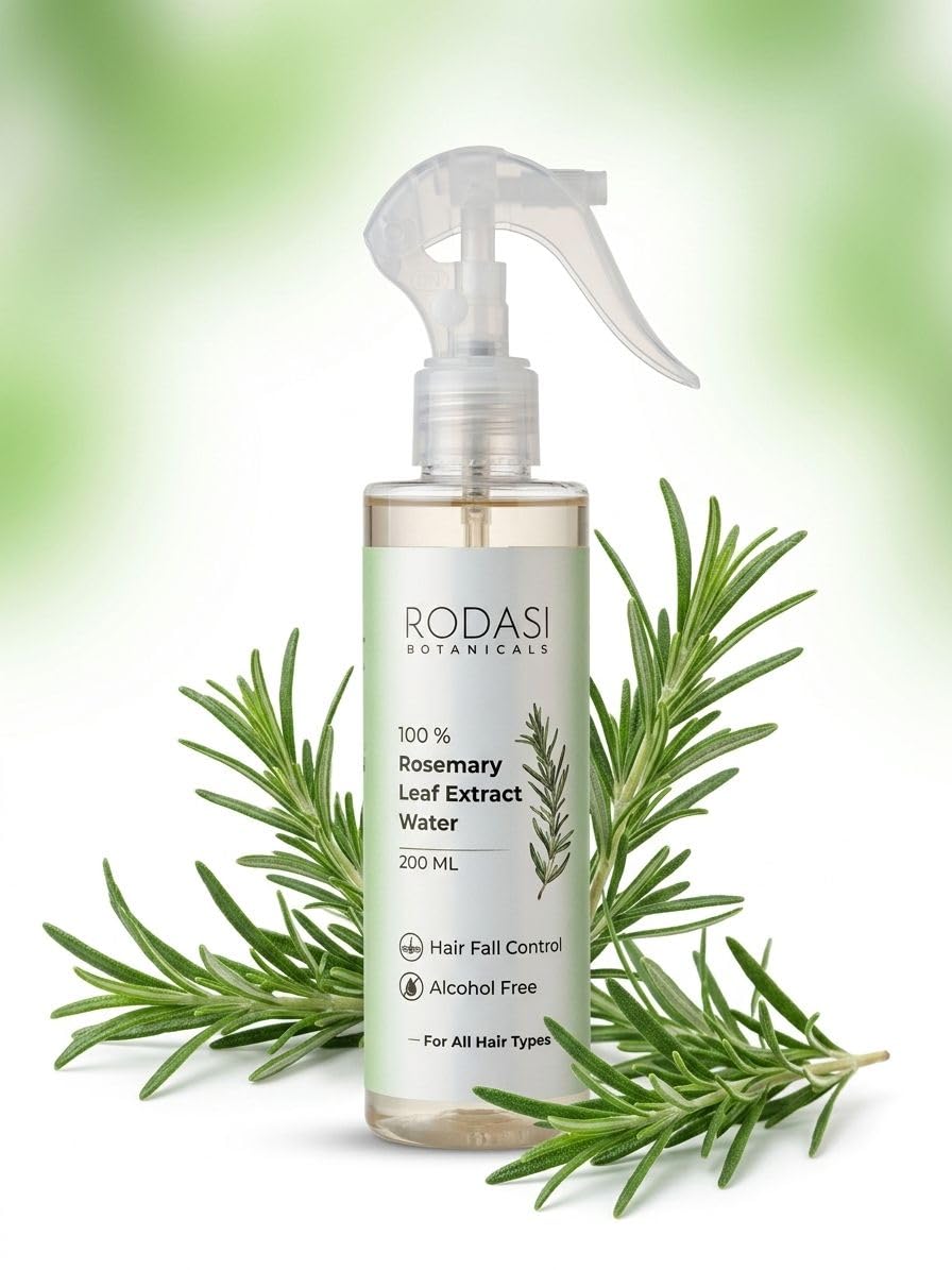 RODASI Rosemary Water Hair Spray, 200ml, with Rosemary Extract, for Hair Regrowth and Thickness, Unisex Adult