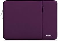 Vista 8 de MOSISO Funda vertical de poliéster con bolsillo para laptop de 13 y 13.3 pulgadas, para computadora MacBook Air, Pro 13. Pro 14, HP, Dell, ASUS