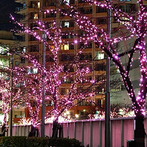 Image of Gesto Pink Led Serial String Lights - Waterproof Copper Wire Led Fairy Lights for Home Decoration,Christmas, Deepawali & Diwali Decoration Lights for Balcony Outdoor (20 Meter | Pack of 1)
