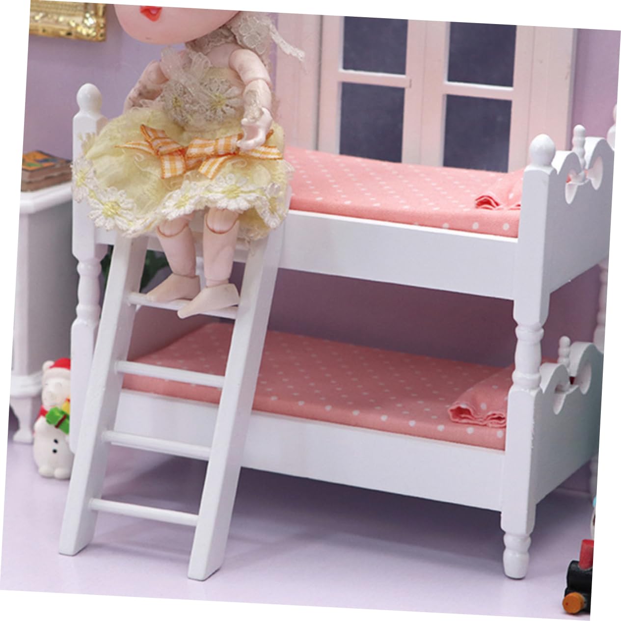 ミニチュアベット Amazon.co.jp: WOONEKY 1 セット ミニハウスロフトベッド