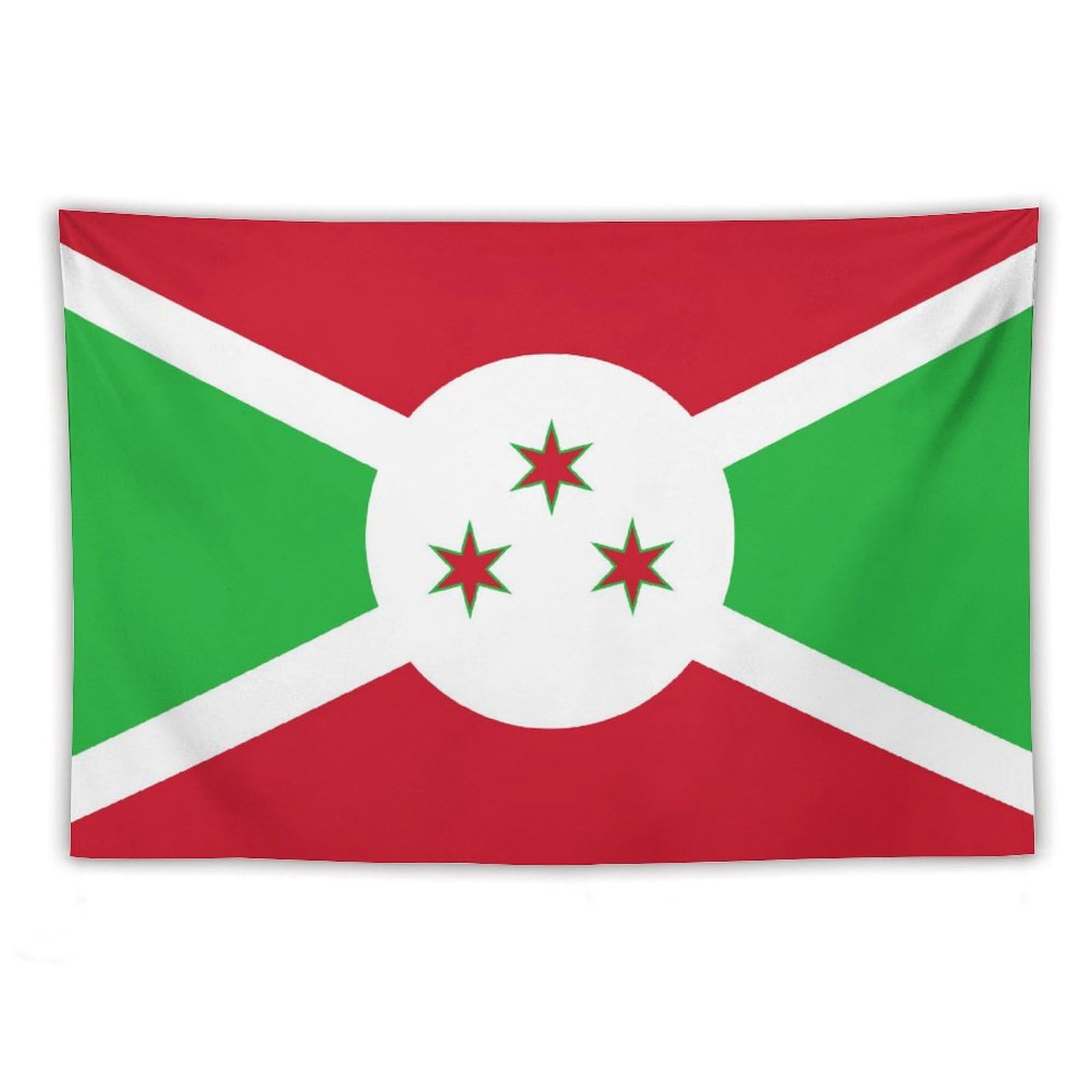 XingFox Burundi Flag Tapestry Wall Hanging National Flag Tapestry for Room Bedroom Dorm Aesthetic Decorations, 40"x60"