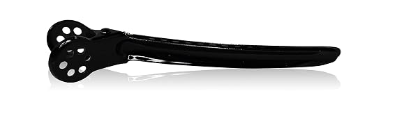 Framar Black Tight Tension Clips For Hair, Set of 4 Professional Hair Clips