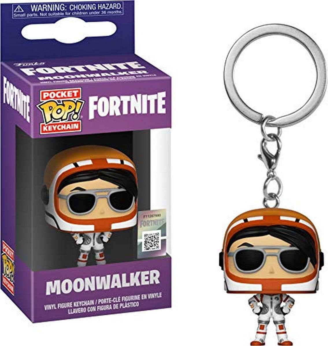 Pocket POP! Keychain: Fortnite: Moonwalker Novelty Keyring - Collectible Mini Figure - Stocking Filler - Gift Idea - Official Merchandise - Video Games Fans - Backpack Decor