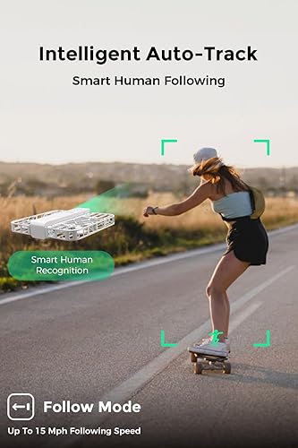 Miniatura 5 de HOVERAir Cámara autovoladora X1, captura de video HDR de tamaño de bolsillo, despegue de palma, rutas de vuelo inteligentes, modo sígueme, cámara de