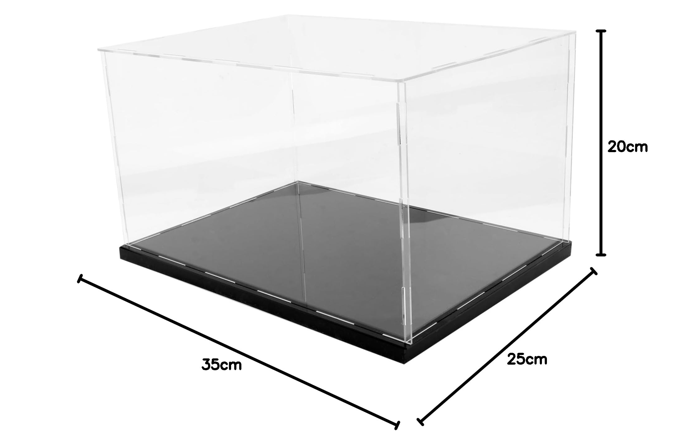 Gatuida Schaukasten Aus Acryl Transparente Acryl-kiste Stabile -modellvitrine Transparente Box Für Sammlerstücke Handgefertigte Modellpräsentation