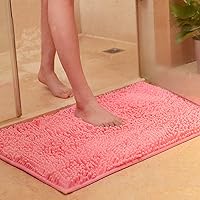 Vista 10 de vctops Alfombras de baño de chenilla extra suaves y absorbentes de microfibra, alfombra antideslizante para bañera, alfombra de ducha, color Camello