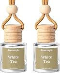 Car Air Freshener Hanging, 2 Pack Car Air Fresheners Diffuser - White Tea Fragrance Oil Air Diffuser for Car, Long Lasting Fragrance Inspired by Shangri-La Hotel
