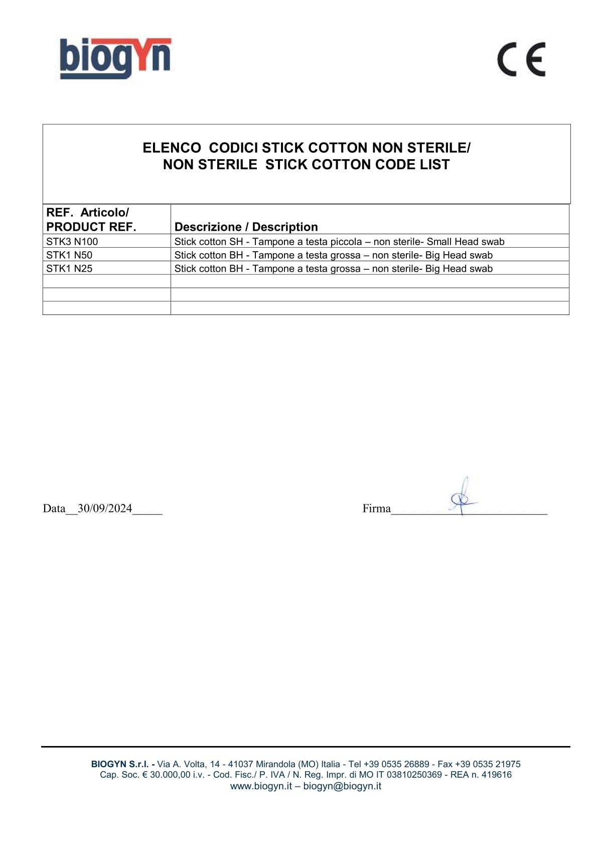 Gima 29750 Tampone Cotone