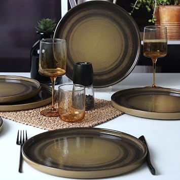 Keramika Vintage Vibe Skackable Servis Taba  27 Cm 6 Adet 21781