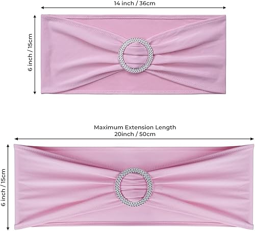 Vista 28 de Babenest Bandas de elastano para silla, 30 unidades, bandas elásticas de alta calidad con hebilla deslizante, lazos elásticos universales