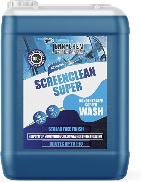 Jennychem Industrial Chemicals Concentrated Screenwash Screen Wash Super 20 Litre | Protects to -18 Degrees