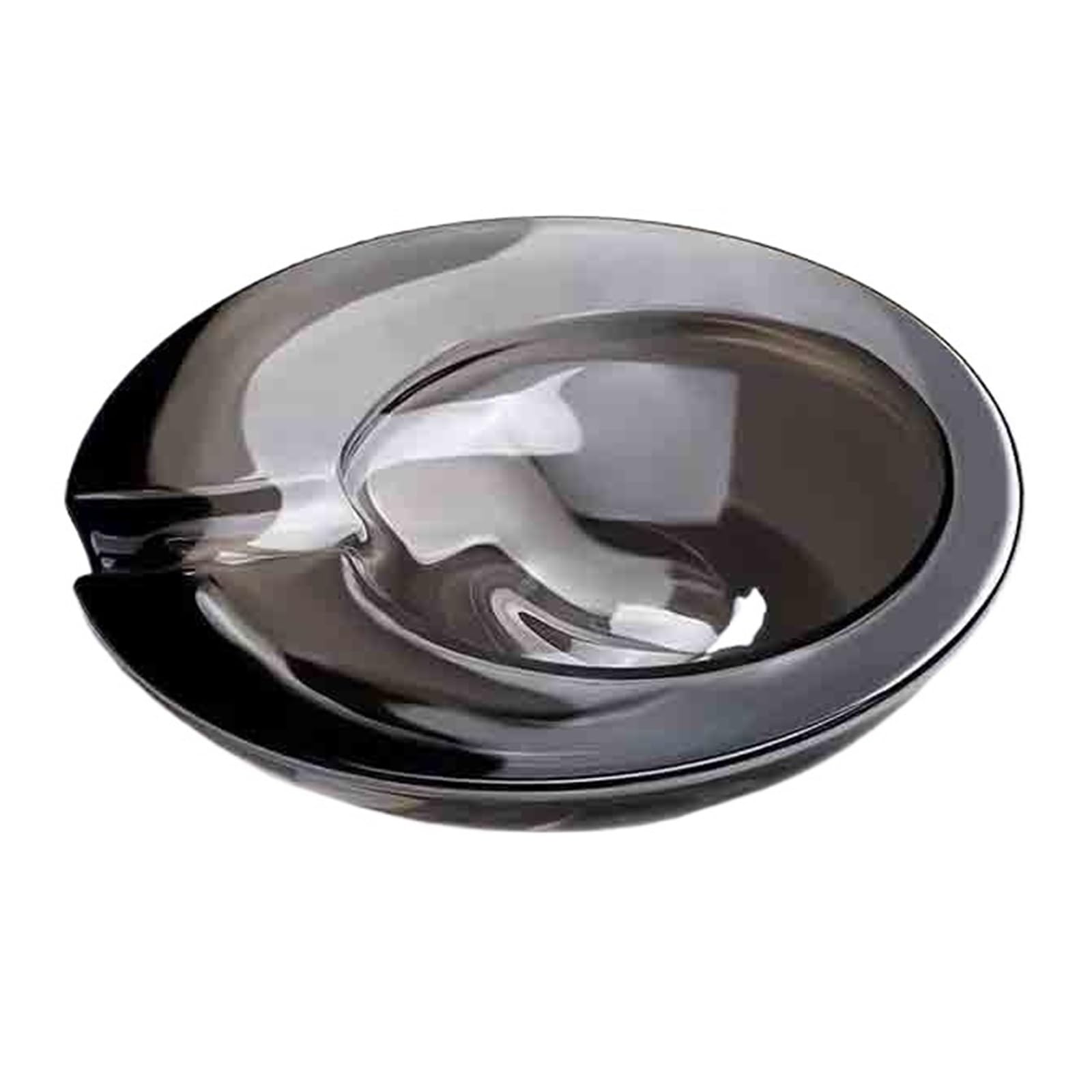 Zhaoj24-05 Cigar Ashtrays Four Colors To Choose From Crystal Glass Ashtray Home Living Room Office Cigar Gift(Black)