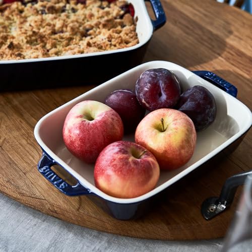 Staub Ceramic 2-pc Rectangular Baking Dish Set - Dark Blue by STAUB - Image 2