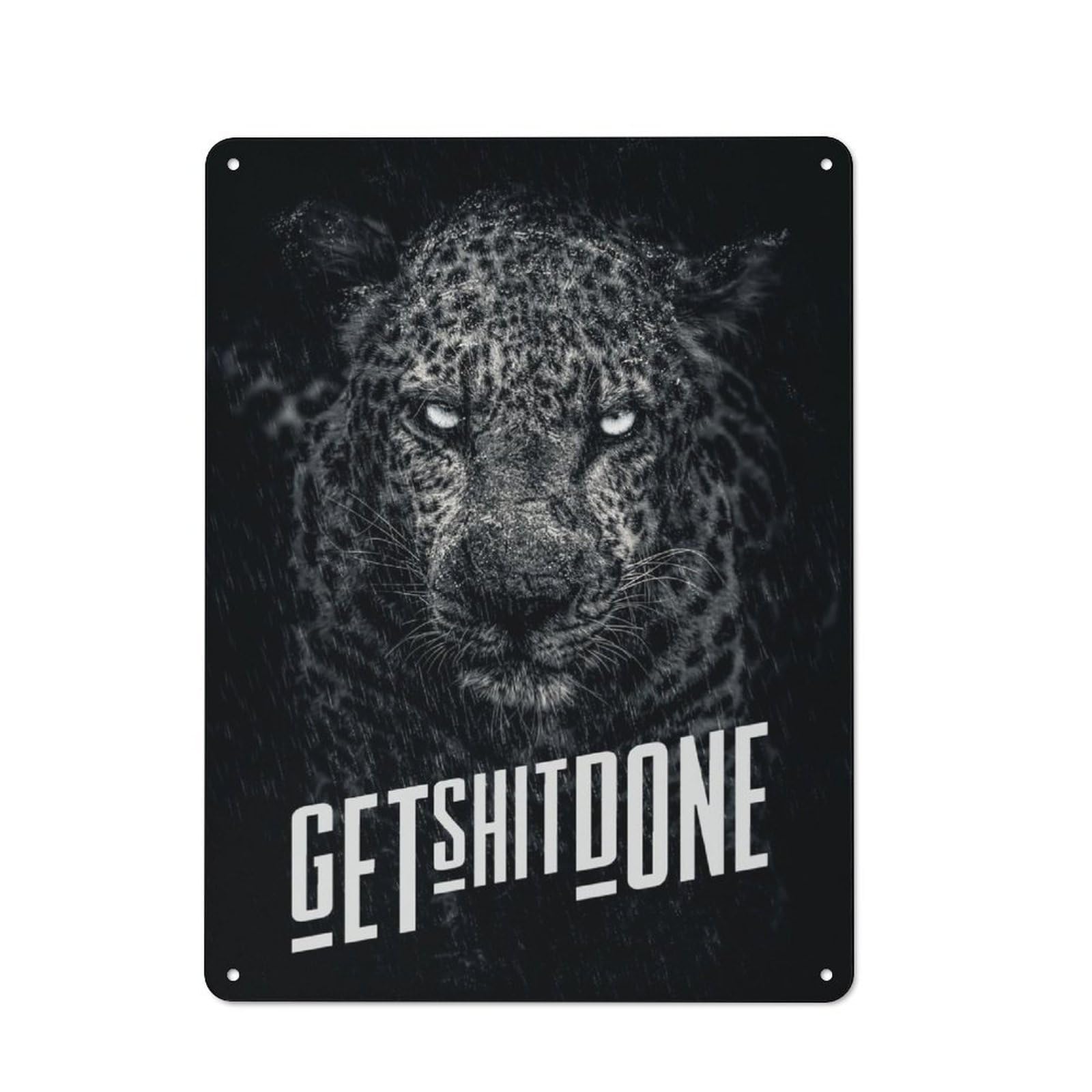 Junmoney Get Shit Done Printed Metal Sign 40X30cm For Café Or Restaurant, For Hospitality Interior Collectors