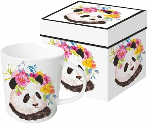 Paperproducts Design 603370 Taza en caja de regalo, Edith JacksonCreatif, Flora Panda
