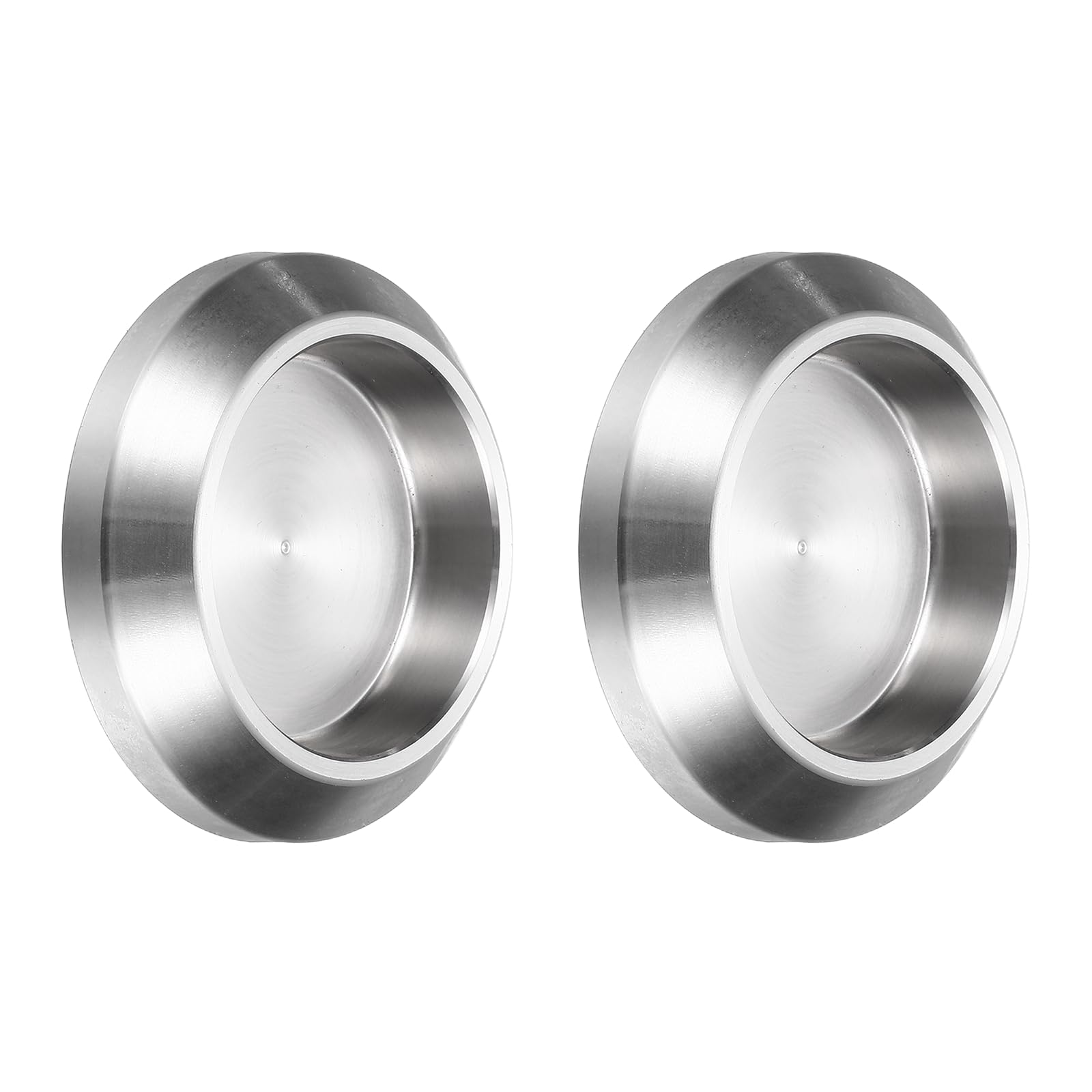 Photo 1 of ***PARTIAL SET/ ONLY 1 PC*** uxcell 2 Pcs Round Glass Sliding Door Handles, 304 Stainless Steel Back-to-Back Bathroom Handle Pull Knob with Adhesive Stickers for Shower Balcony Office Sliding Door Cabinet, Silver