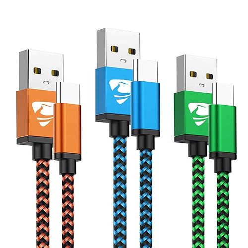 Cable tipo C de carga rápida USB C de 6 pies 3 unidades de cable de alimentación trenzado para Samsung Galaxy A10e A11 A20 A21 A51 A50 A71 A01 S10 Cable tipo C de carga rápida USB C de 6 pies 3 unidades de cable de alimentación trenzado para Samsung Galaxy A10e A11 A20 A21 A51 A50 A71 A01 S10