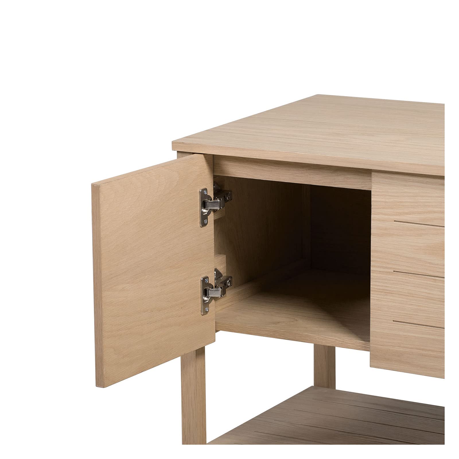 Mueble de baño de roble de 70 cm con columna + espejo redondo de 60 cm + Lavabo redondo 37 cm