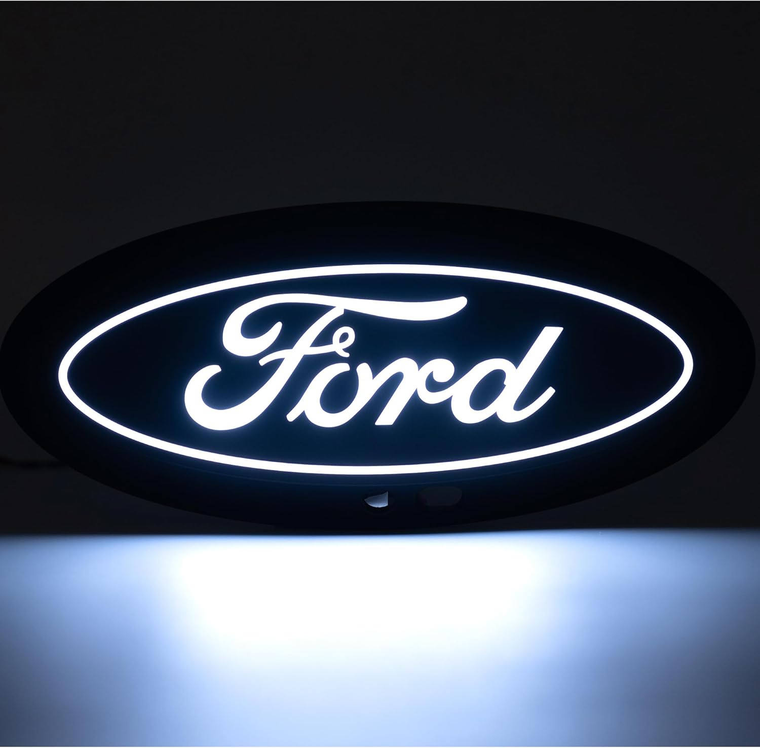 Putco Luminix White LED Oval Light Up Grille Emblem - Fits Ford F250, F350, F450 17-19 w/Camera