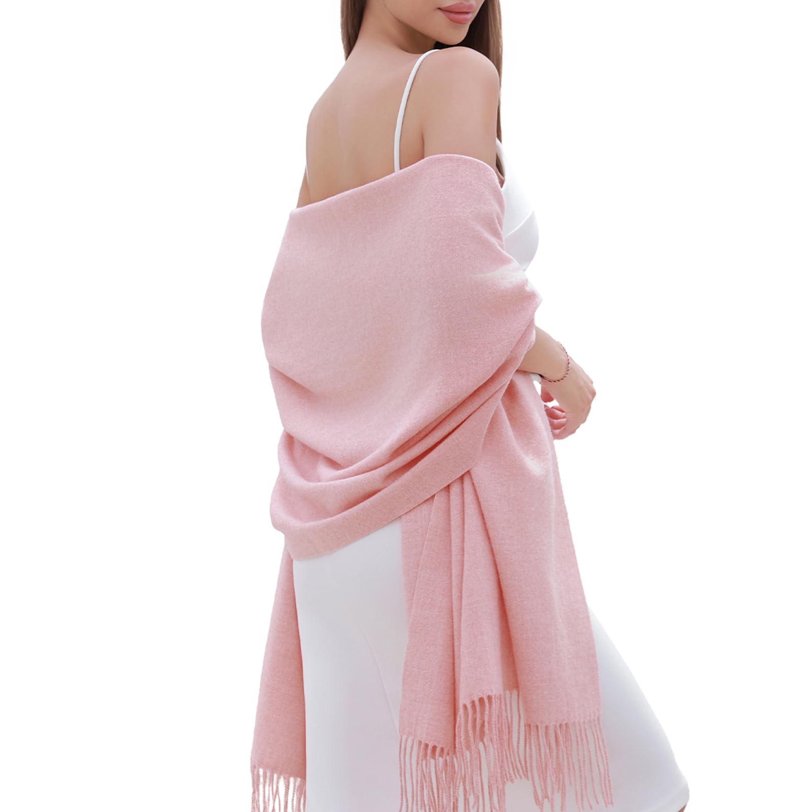 RIIQIICHY Damen Schal Stola Festlich Fur abendkleid Pashmina Schals tücher für Frauen Hochzeit Schultertuch Winter Herbst